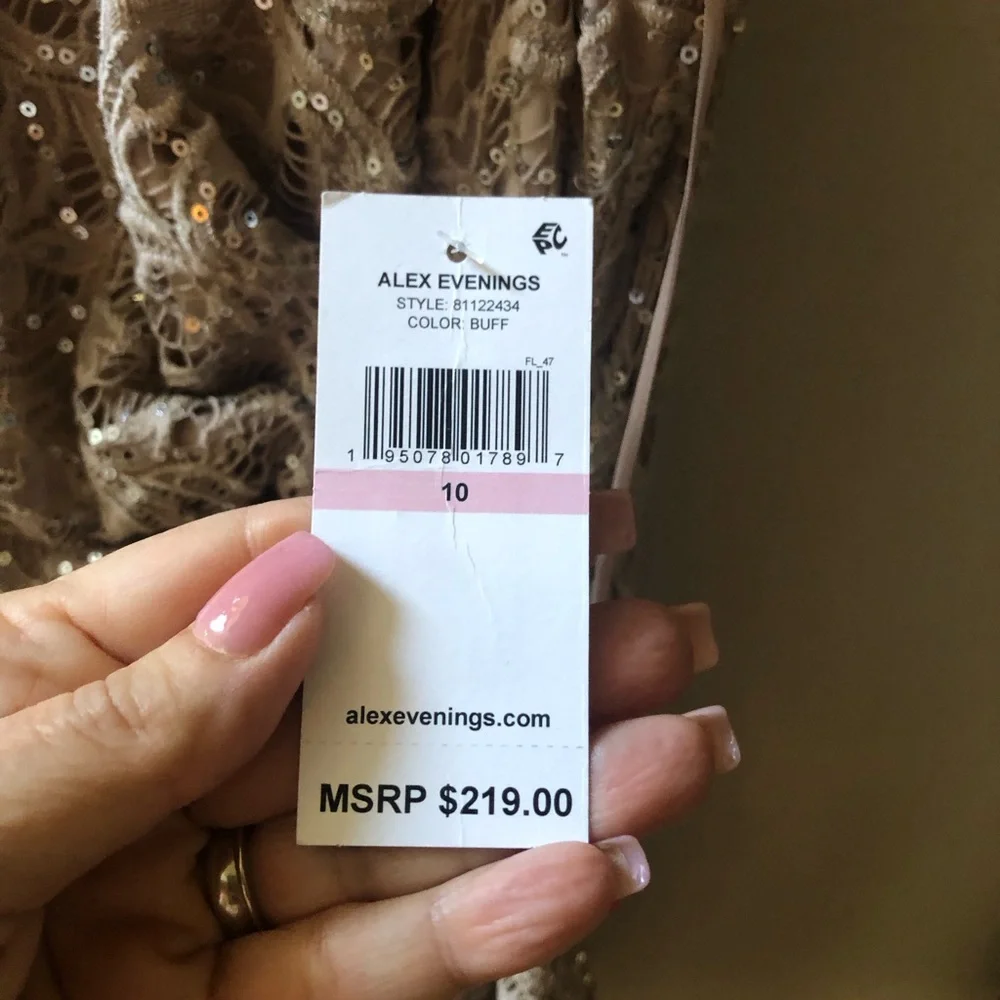 Elegant Lace Evening Dress MOB /MOG Size 10 NWT - Picture 6 of 9